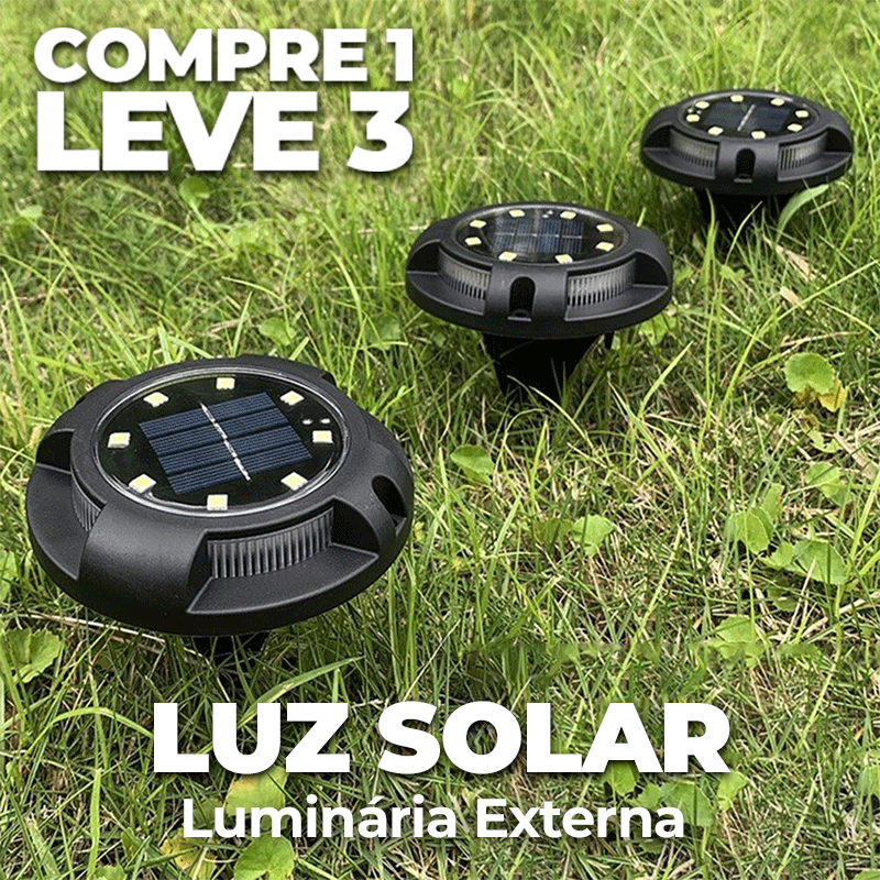 Luminária LED Solar Externa | Compre 1, Leve 3