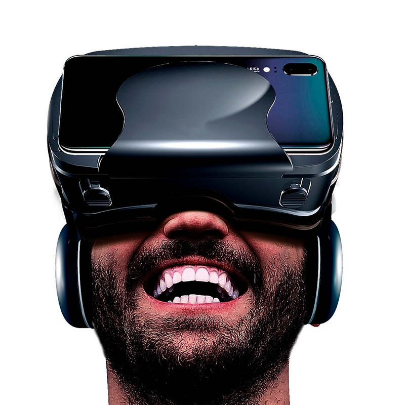 Óculos de Realidade Virtual 3D PRO com Fone Integrado - VRG