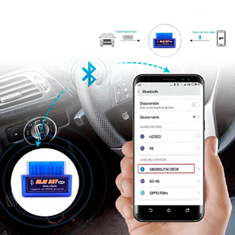 Scanner Automotivo OBD Bluetooth +50 Funções Diagnósticas | MotorScan