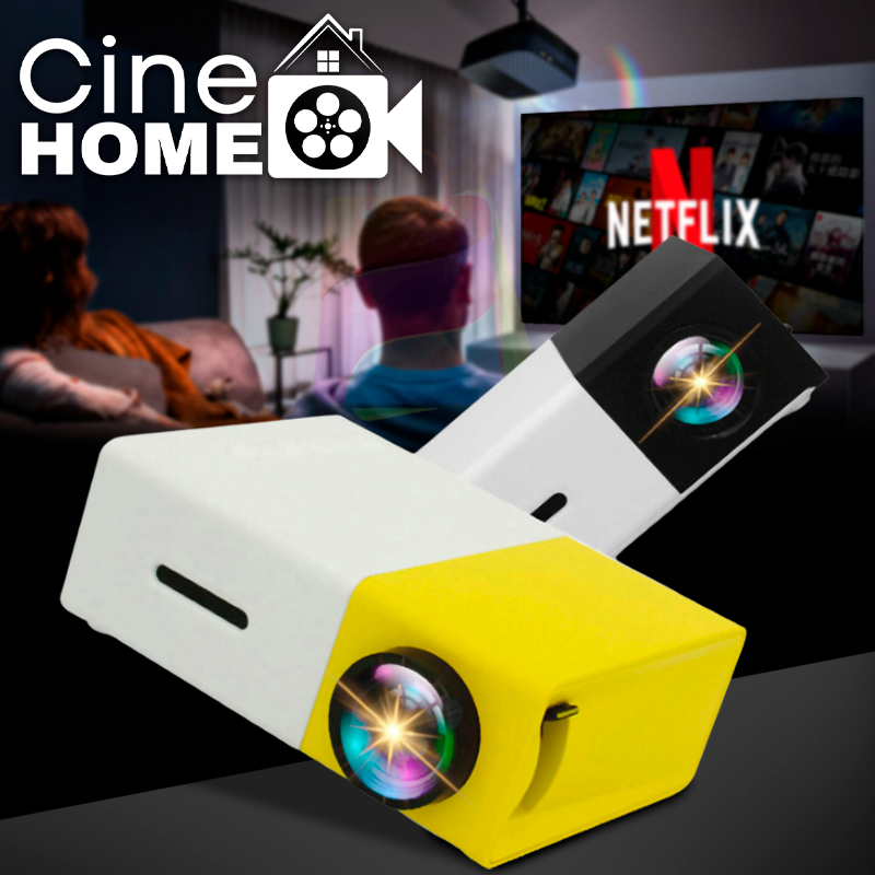 Projetor De Cinema Portátil HDMI Full HD CineHome